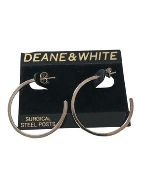 🦋 5/$25 - Deane & White Half Hoop Earrings - NWT - Vintage